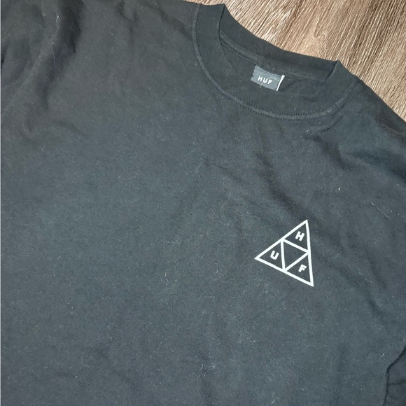 Black HUF Men's Long Sleeve Shirt - Picture 2 of 4